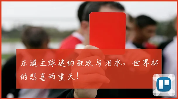 东道主球迷的狂欢与泪水，世界杯的悲喜两重天！